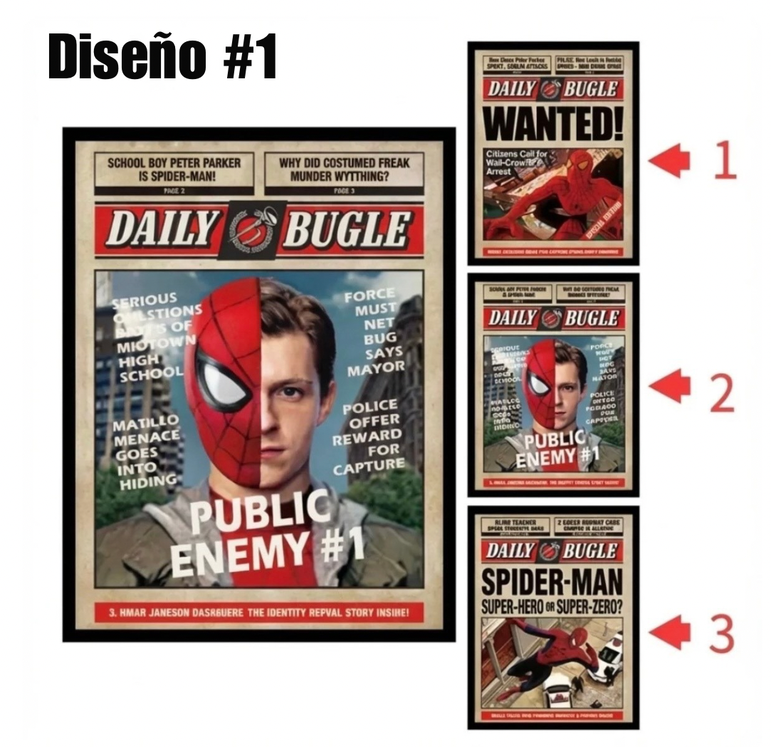 Cuadro 3D Super Hero